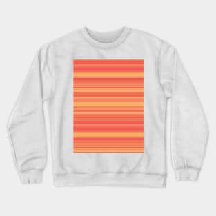 Vibrant Orange Stripes Pattern Crewneck Sweatshirt